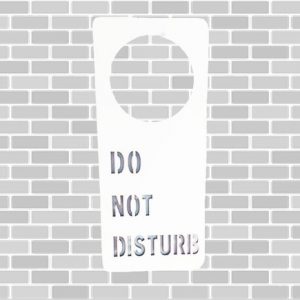 Jogo com 10 Placas para Porta: Do Not Disturb