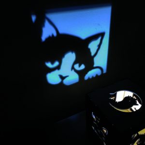 Luminária Refletiva Cubo Gatinhos 2