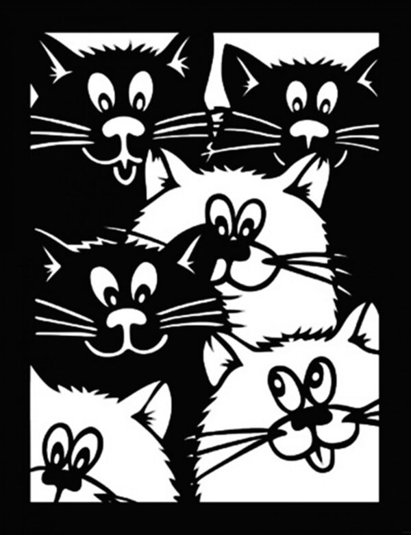 Quadro Gatos Divertidos