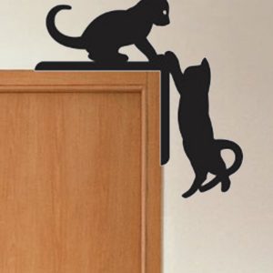 Enfeite Gatos para Batente de Porta Ou Interruptor de Luz