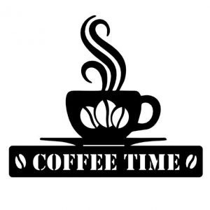 Placa Decorativa Coffee Time