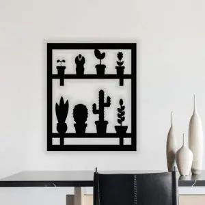 Quadro Decorativo Cactos e Suculentas
