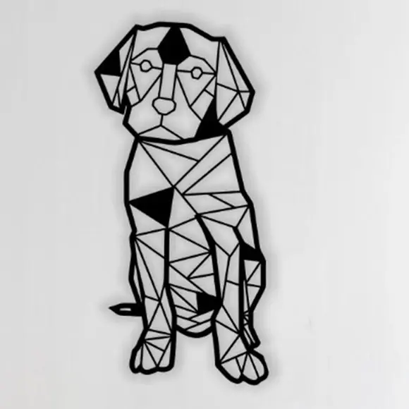 Quadro Decorativo Cachorro Geo 1