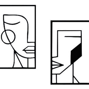 Duo de Quadros Casal Linear