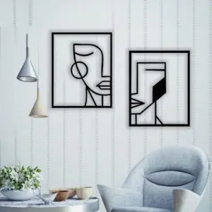 Duo de Quadros Casal Linear