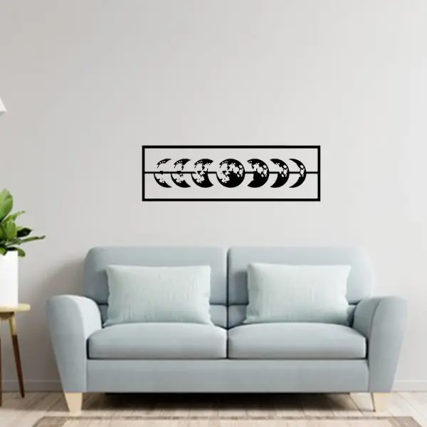 Placa Decorativa Fases da Lua