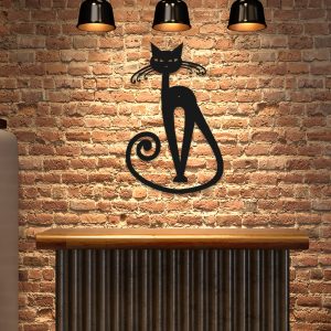 Placa decorativa Gato Magrelo