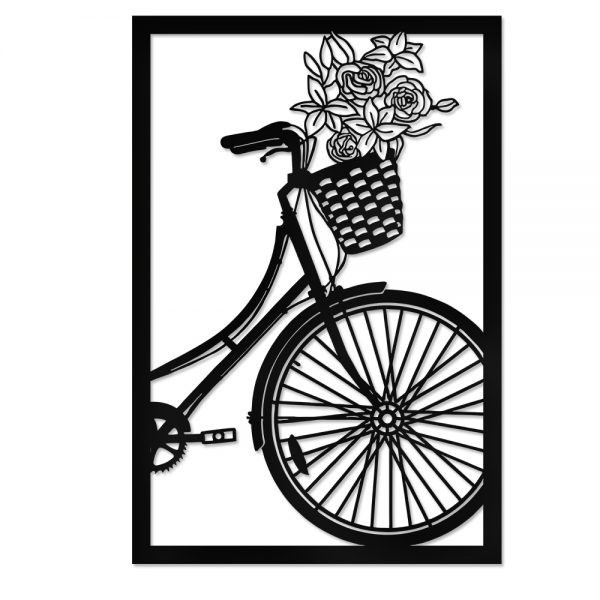 Quadro decorativo Bike com Flores - Image 7