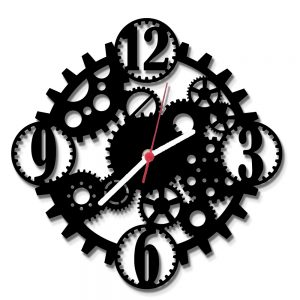 Relógio de Parede modelo Engrenagem Relógio