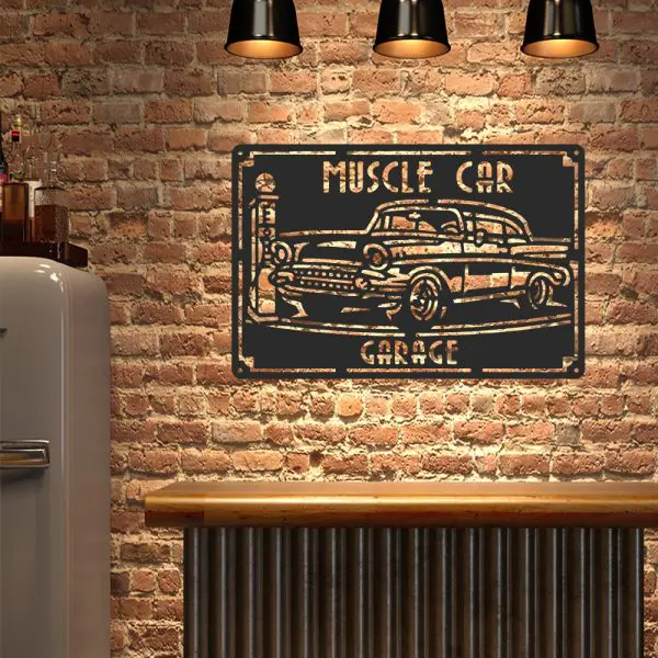 Placa Decorativa modelo Muscle Car - Image 3
