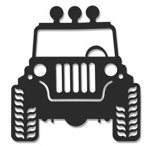 Placa Decorativa Jeep