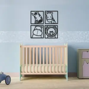 Quadro decorativo Infantil Savana