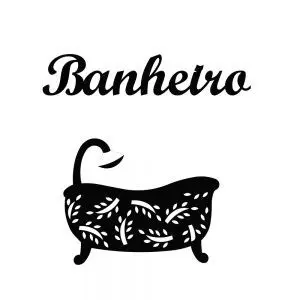 Enfeite de Porta Banheiro