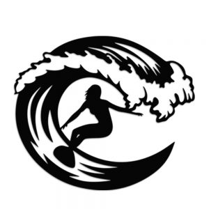 Placa Decorativa Surfista – PL186