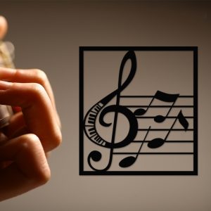 Quadro Notas Musicais e Clave