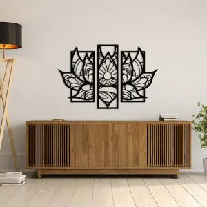 Quadro Floe de Lotus 3 Peças
