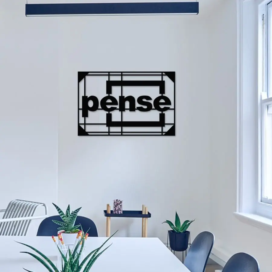 Quadro Decorativo Pense