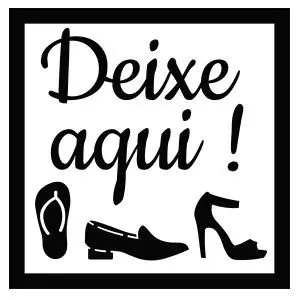 Placa Decorativa Deixe Aqui