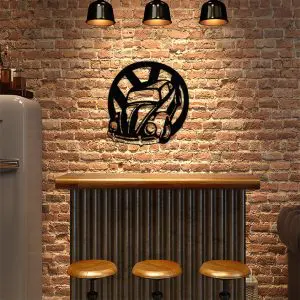 Placa Decorativa em Mdf Fusca e Emblema - PL204