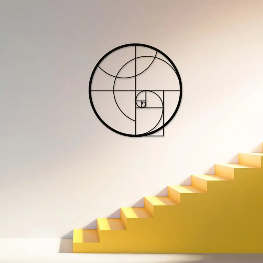 Quadro Decorativo em MDF Espiral de Fibonacci - Imagem 4