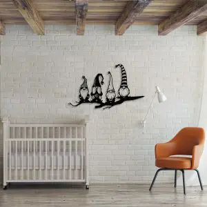 Placa Decorativa em Mdf Quatro Gnomos – PL22...