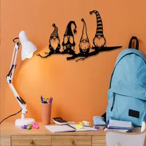 Placa Decorativa em Mdf Quatro Gnomos - PL220