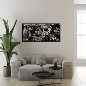 Quadro Decorativo em mdf Releitura Guernica de Pic...